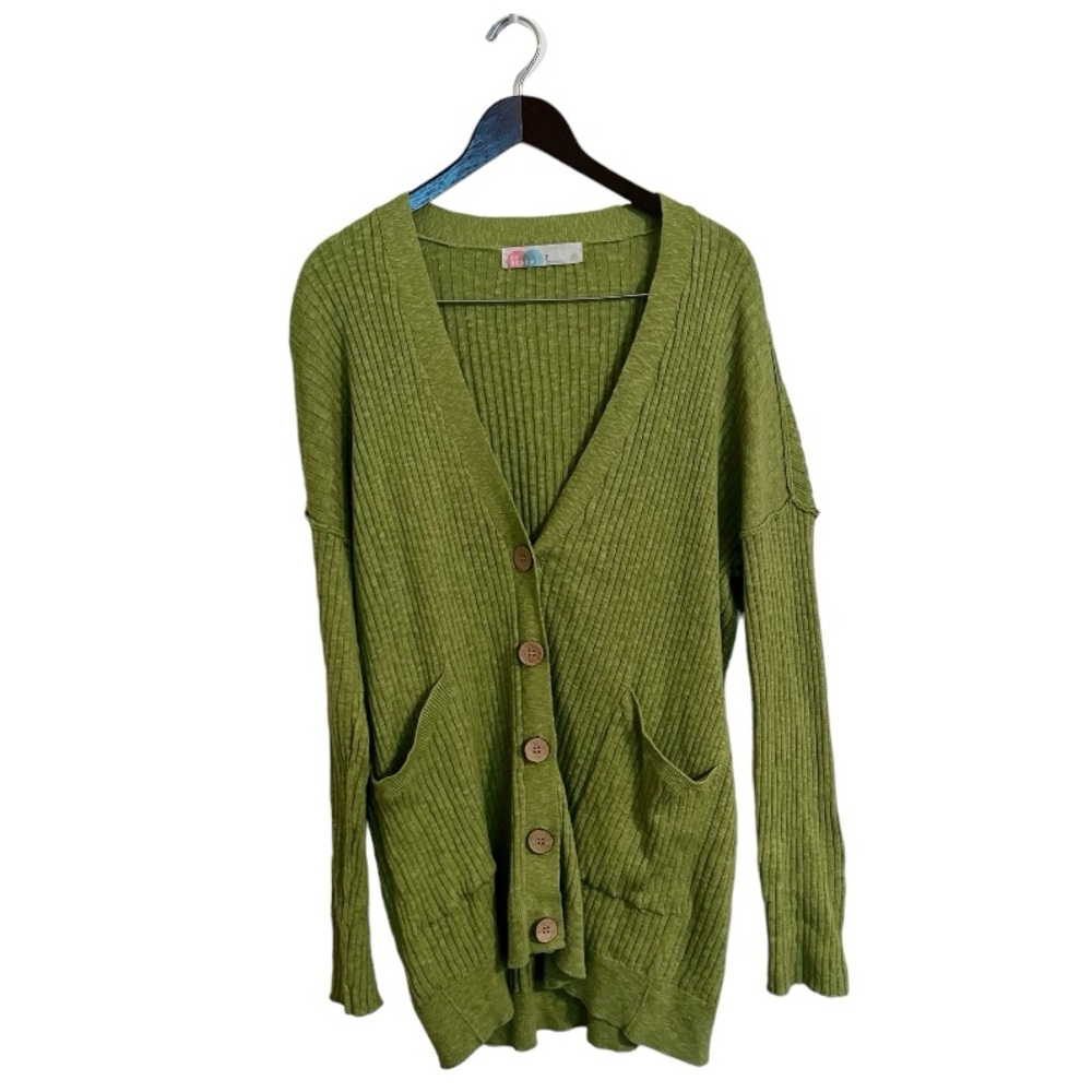 Free People Beach Maiya Cardigan Sweater Set in Luna Moth